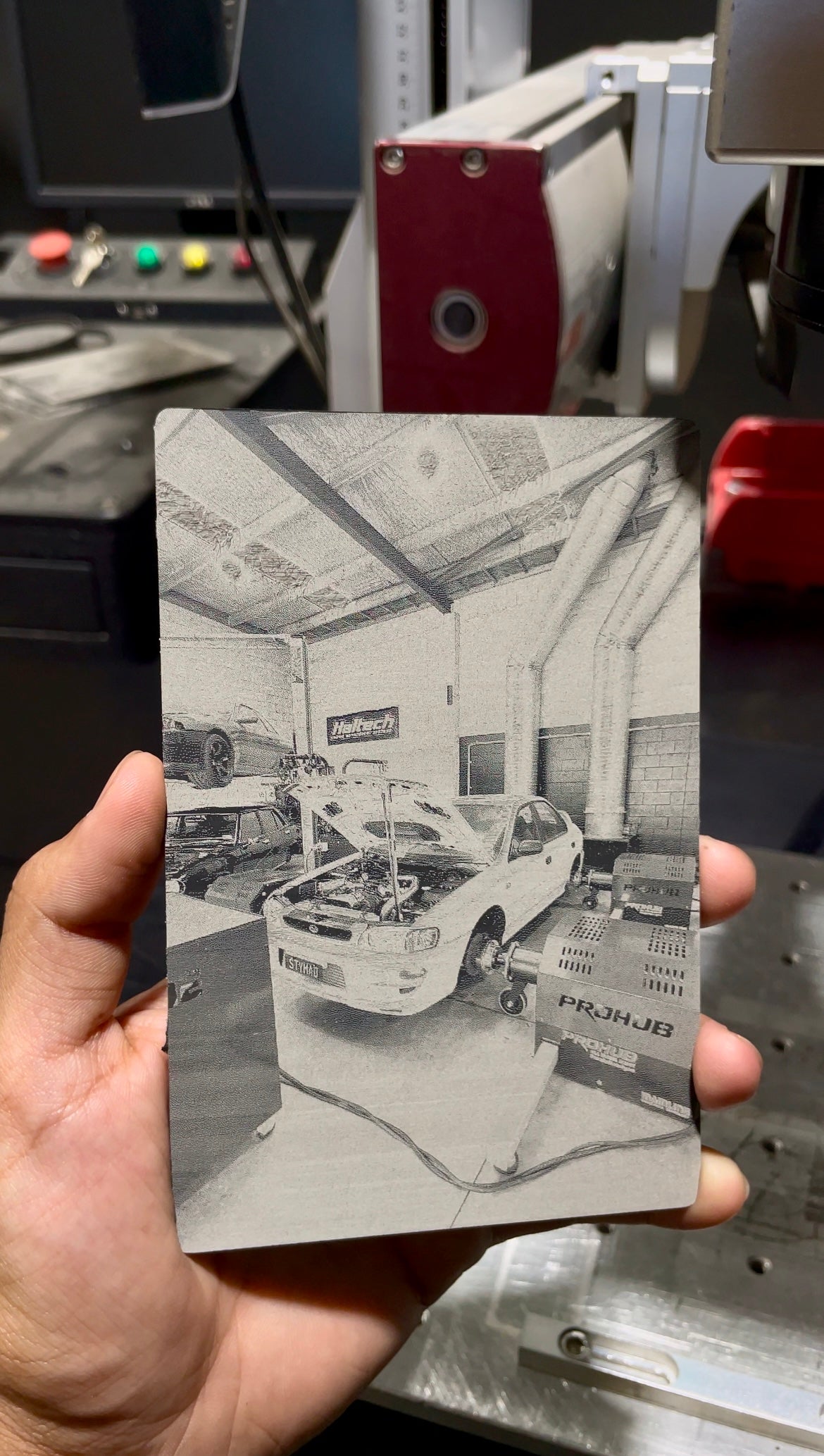 Custom laser engraved Photo