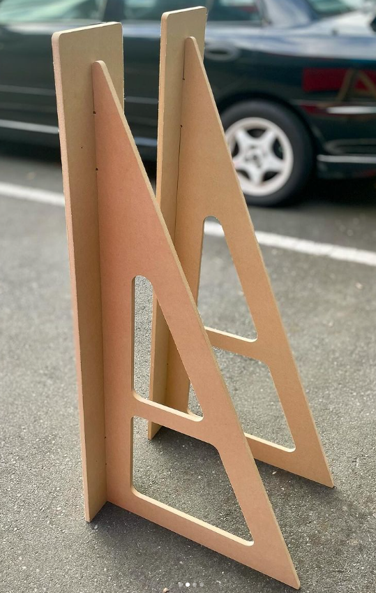 12mm MDF Back Stands