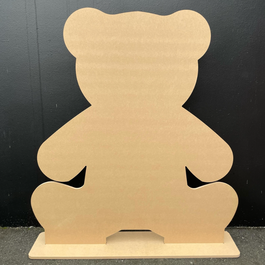 Teddy Bear Silhouette with Base